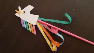 How to make a UNICORN WAND | Princess or Fairy Magic Wand | DIY UNICORN Wand Craft.