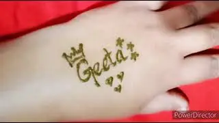 Geeta ❣️ Name tattoo design / atk mehndi creation/
