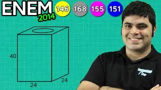 ENEM 2014 Matemática #16 - Volume do Paralelepípedo e Porcentagem