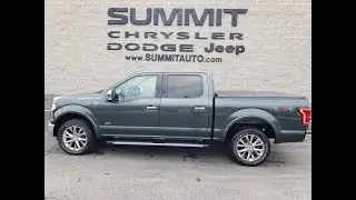 2015 FORD F150 SUPERCREW ECOBOOST GUARD METALLIC WALK AROUND REVIEW SOLD! 9T6A  www.SUMMITAUTO.com