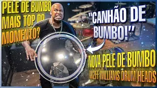 Testei a nova pele de Bumbo Williams W2FF, olha esse timbre