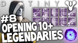 Destiny: Opening 10+ Legendary Engrams Live! (Decrypting ten Purple Engrams) Ep#8