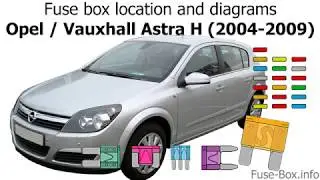 Fuse box location and diagrams: Opel Astra H (2004-2009)