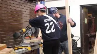 ETHS students build house for class project
