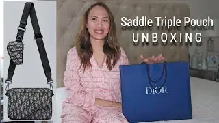 DIOR Saddle Triple Pouch (Fall 2023 Collection) UNBOXING and Review