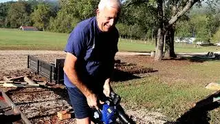 730 RSW Using The Wild Badger Gas Powered Leaf Blower and Review