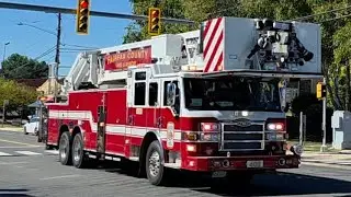Fairfax County Fire & Rescue Department Tower 408 Responding 10-17-2025