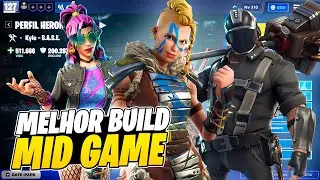 MELHOR BUILD MID GAME DO FORTNITE SALVE O MUNDO