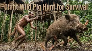 Giant Wild Pig Hunt for Survival &ndash; How the Korowai Tribe Live Off the Land