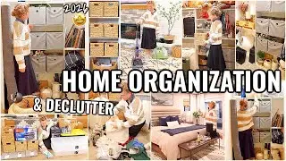 HOME ORGANIZATION IDEAS!!🏠 CLEAN & ORGANIZE WITH ME | DECLUTTERING AND ORGANIZING MOTIVATION