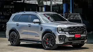 Let's Take a Look New Brand Grey Ford Everest Wildtrak Sultan Styling Package Thailand Review