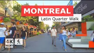 [ 4K ] Latin Quarter Walking Tour | Saint-Denis St | Montreal Quebec Canada 2024 🇨🇦