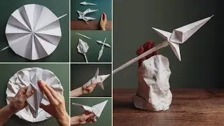 How to Make a Paper Spear Using A4 Sheet - DIY Origami Tutorial by Paper Folds