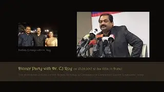 Prathap & Manju @ Dinner Party with Dr. C.J Roy @ his Villa in Dubai