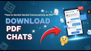 How to DOWNLOAD Your Gemini Conversations as PDF with Canvas Mode