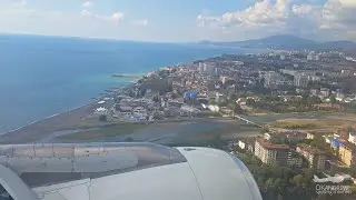 Мой первый полет в Сочи. Уральские авиалинии. Airbus A320 Взлет и посадка.