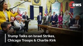 FULL Q&A: Trump Faces Press on Israel Strikes, Chicago Troops And Charlie Kirk | DWS News | AC1N