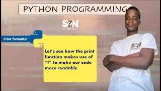 Using f-formatter within the print function to make the code more readable