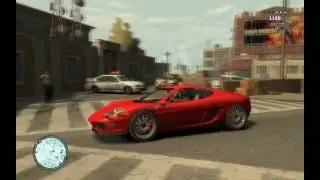 GTA4 - Superman and his Supercar  xD