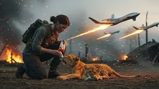 They Found the Human Feeding the Starved Predator Cubs &mdash; While Enemy Drones Fell Blazing Behind Her