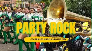 PARTY ROCK | COCODRILOS MARCHING BAND COMB 2024 🐊 Desfile del Correo San Salvador 2024