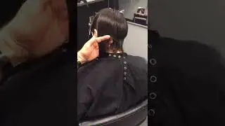 Part 2 - Asymmetrical Haircut on Model Jazzmyn - The Cut