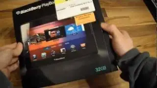 Unboxing of the BlackBerry Black Berry Playbook BBM 32GB 32 GB RIM