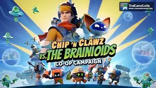 Chip ‘n Clawz против The Brainioids — Action TD (совместная игра для двух игроков с разделённым э...