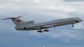 Ту-154Б-2 &mdash; Запуск Руление Взлет / Тот самый звук НК-8 / RA-85605