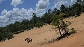 Lightweight Arrma Typhon Lightweight Sand Dune Bash on 4s