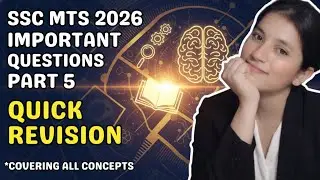SSC MTS 2025 PYQ QUESTIONS PART 5 | DAILY QUICK REVISION BATCH