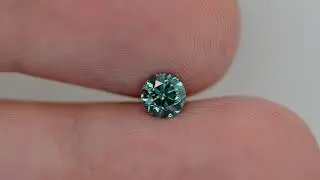 Loose Round Fancy Blue Diamond 0.50 Carat VS1