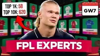 FPL GW7 EXPERTS TEAM 💥 WILDCARD + FREE HIT TEAM! 🚨