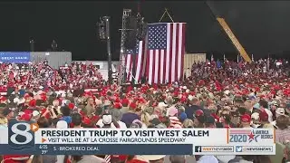 President Trump to host rally in West Salem Tuesday