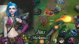Wild Rift : Jinx Gameplay (Marskman) League Of Leagends : Wild Rift