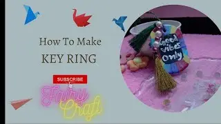how to make keyring at home 🏡|| easy DIY #youtube