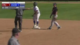 Darius Lubom of Men's Basketball joins the CSUSB Baseball broadcast on CCAANetwork.com