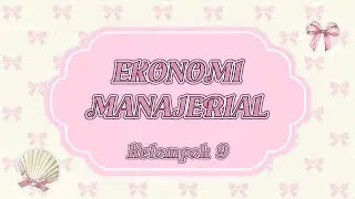 EKONOMI MANAJERIAL (ANALISIS EMPIRIS DARI FUNGSI PERMINTAAN AGREGAT) PRESENTASI KELOMPOK 9