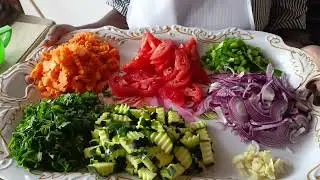 Quick and easy delicious vegetable spaghetti recipe without spices