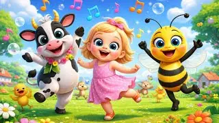 🎶 Nursery Rhymes | Farm Animals Songs with Baby Shark 🦈, Bartolito 🐓, Lola the Cow 🐄 & Bee