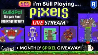 Pixels Online Live Stream | GuildPal Giveaway and BARGAIN HUNT Challenge results
