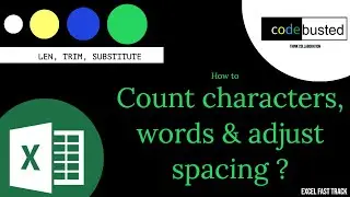 Count Characters & words  in Excel || Basic to Advance Microsoft Excel