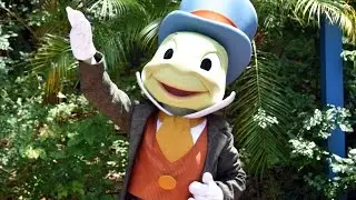 Jiminy Cricket Meet & Greet at Disney's Animal Kingdom on Earth Day 2016 plus Chip & Dale