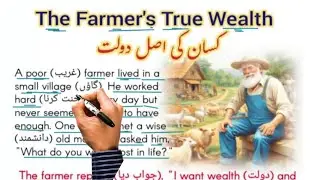 The Farmer's True Wealth| کسان کا اصل دولت | Learn English From Stories| Aexplains