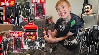 Unboxing Official Skibidi Toilet Action Figures & Toys!