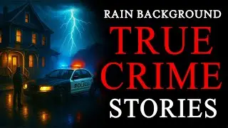 Disturbing TRUE CRIME Stories For Sleep With Rain Sound | Black Screen Vol. 98