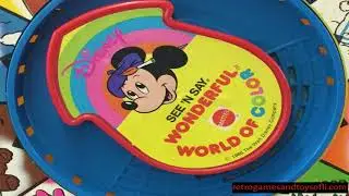 Retro Games & Toys of LI// Disney See n' Say Wonderful World of Color 1988 Mattel inc.