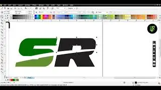 3d Logo Design | Alphabetical Logo Design In Corel Draw X6 | Alphabetical Logo Design 'SR'