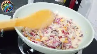 CREAMY MUSHROOM PASTA! SIMPLE RECIPE!