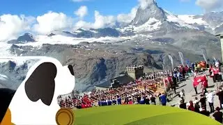 508 Alphornbläser auf dem Gornergrat - Weltrekord